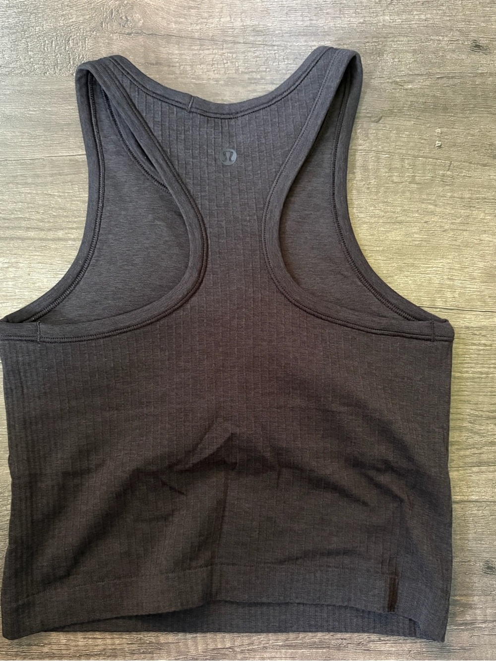 Lululemon Ebb to Street Cropped Racerback Tank Top Black - Picture 2 of 5